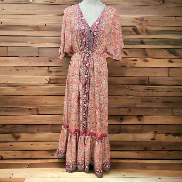 Anthropologie Dresses & Skirts - Anthropologie Boemo
Womens M Boho Floral Maxi Dress Prairie Cottage Hippie
Core